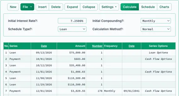 Construction loan third payment series
