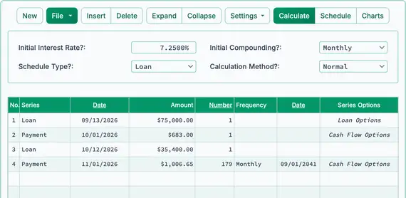 Construction loan second payment result