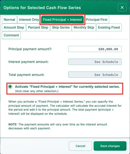 Activate a fixed principal series