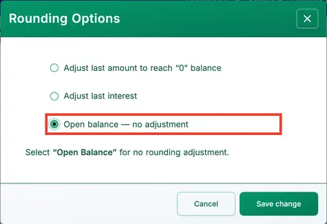 Loan payoff validation.