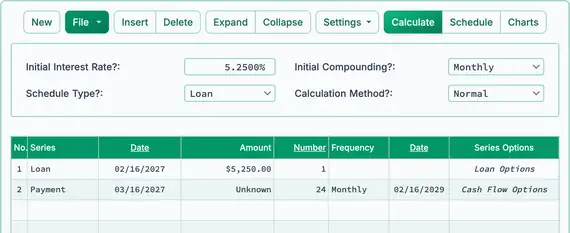 Calculate the unknown periodic payment