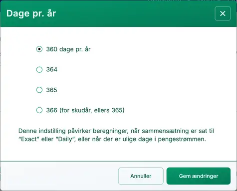 dialog for dage pr. år