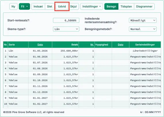 Forbereder indsættelse af ekstra betalinger