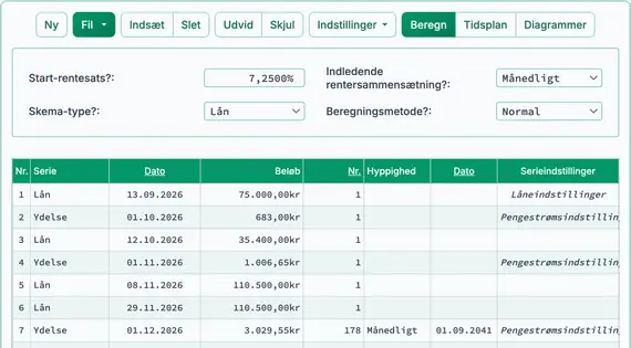 Tredje betalingsserie for byggelån