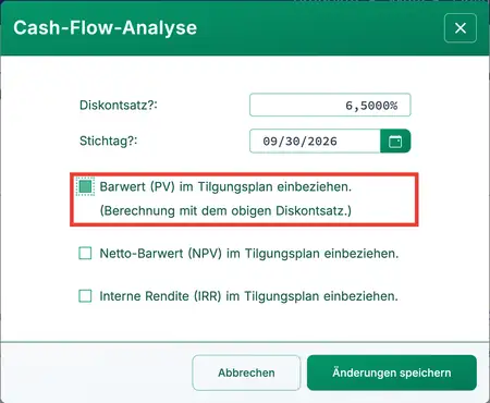 Barwert‑Option