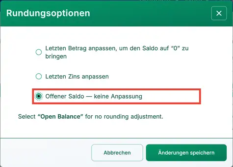 Kreditrückzahlungsvalidierung.