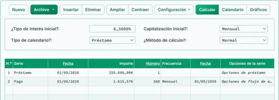 Pago normal calculado