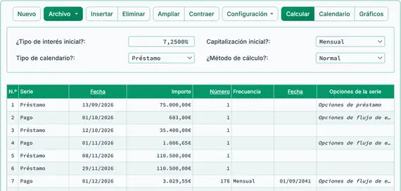 Tercera serie de pagos del préstamo de construcción