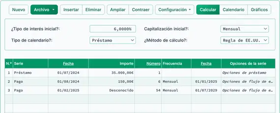 Configuración inicial de la Regla de EE. UU.