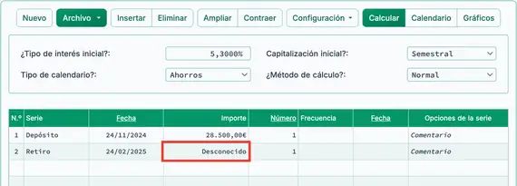 Listo para calcular el rendimiento de 92 días