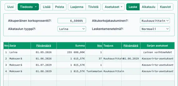 Kaikki maksuerät säädetty