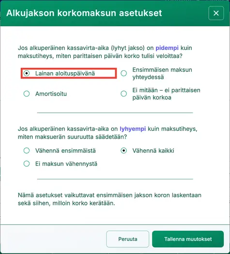 Pitkän jakson asetus