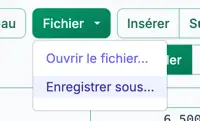 fonctionnalités d’enregistrement et d’ouverture