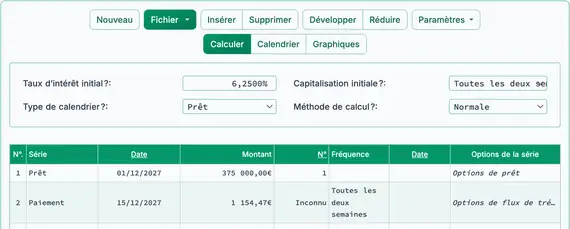 Deuxième calcul d’hypothèque bimensuelle