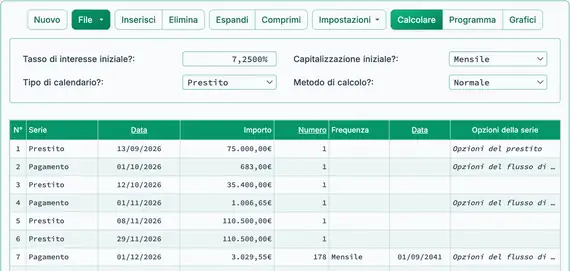 Terza serie di pagamenti del mutuo edilizio