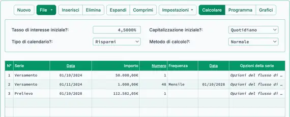 Valore futuro dopo i depositi