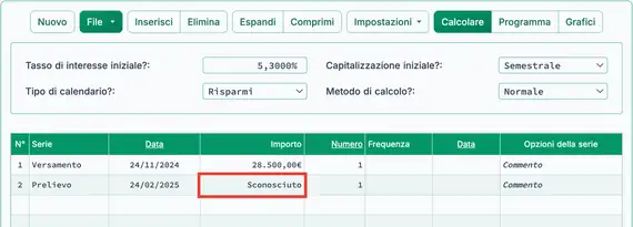Pronto a calcolare il rendimento per 92 giorni