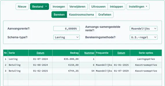 U.S. Rule periodieke betaling