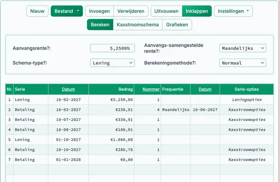 Betalingen hervatten