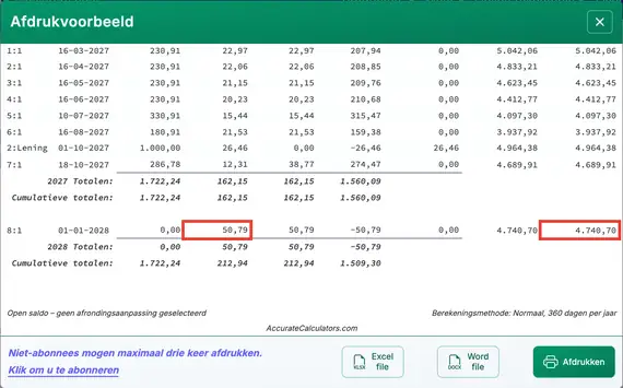 Betalingen hervatten
