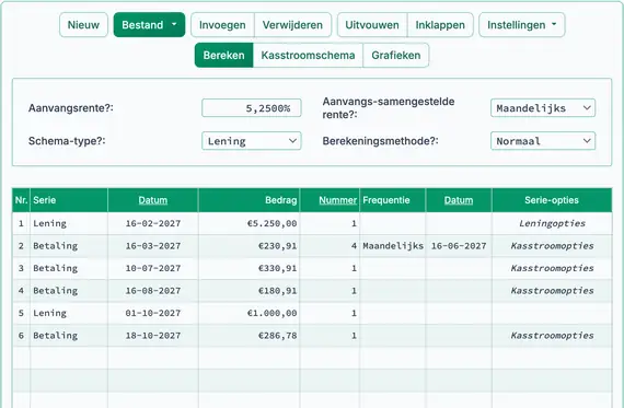 Betalingen hervatten