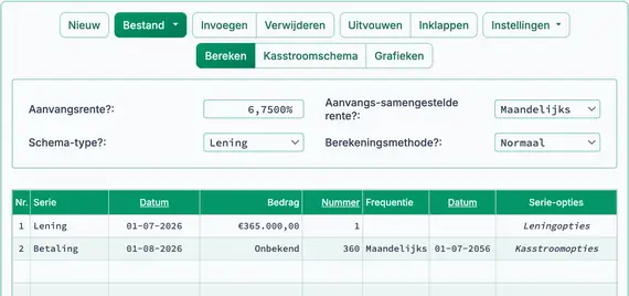 Initieel slotbetalingsinstelling