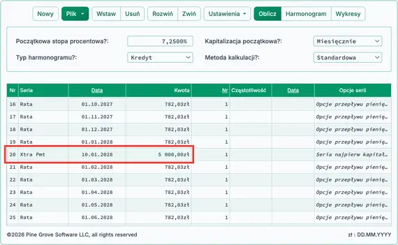 Wstawiona dodatkowa płatność