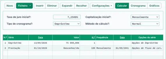 Primeiro desembolso de empréstimo de construção e cálculo do primeiro pagamento