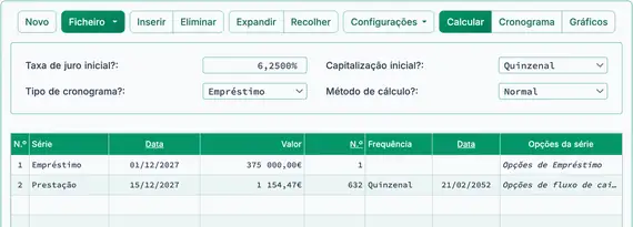 Resultado da hipoteca quinzenal