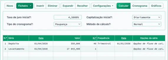 Cálculo de Investimento