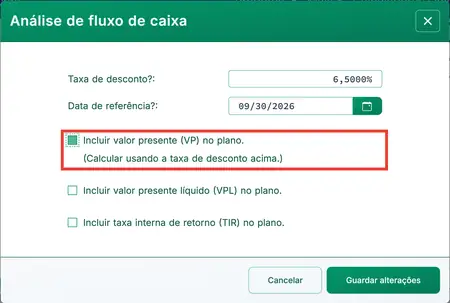 Opção de valor presente