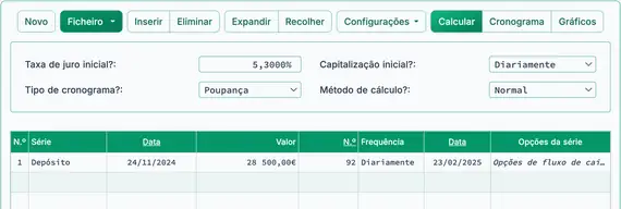 Calcular data 92 dias a partir da data de investimento