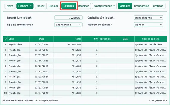 Pagamentos expandidos
