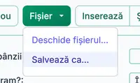 funcționalităţi de salvare și deschidere