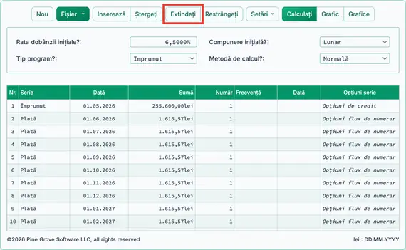 Pregătire pentru inserarea plăților suplimentare
