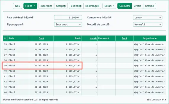 Ajustaţi prima plată