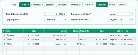 Configurare inițială Regula U.S.