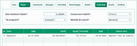 Calculaţi data la 92 de zile de la data investiţiei