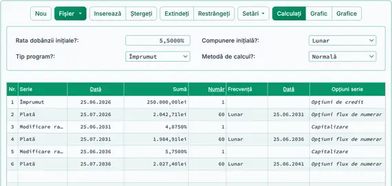 A treia plată după schimbarea ratei