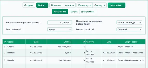Настройка только процентов, затем фиксированная основа