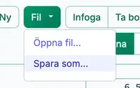 spara‑ och öppna‑funktioner