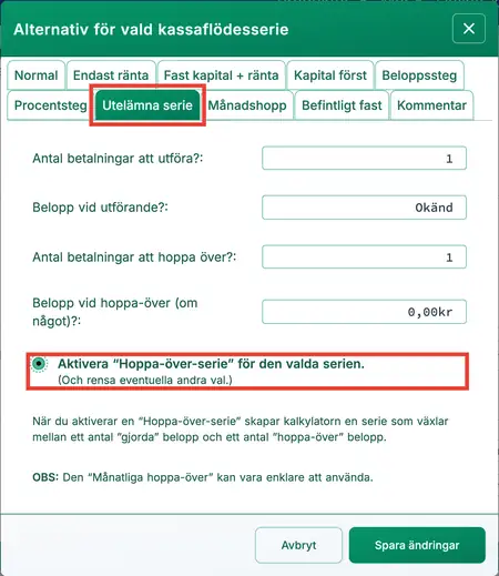 Alternativet Serie‑hopp