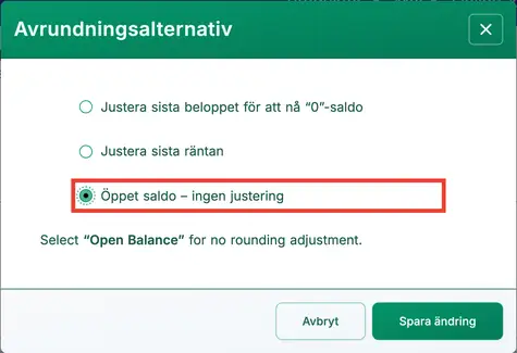 Låneåterbetalningsvalidering.