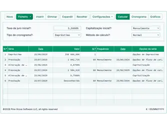 Screenshot of the adjustable rate mortgage calculator interface