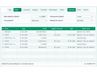 Screenshot of the adjustable rate mortgage calculator interface