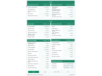 Screenshot of the net worth calculator interface