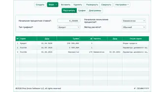 Скриншот интерфейса Ultimate Financial Calculator